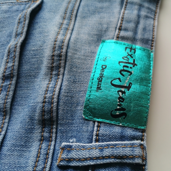 🎉3xHP🎉 Desigual Floral Jeans “Hibiscus” size 29 - Picture 9 of 16